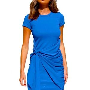 Amazon Blue Wrap Dress